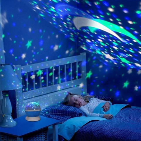 Itsyour Romantic sky Star Moon Projecter Night Light LED USB Projector Lamp  For kids Night Lamp