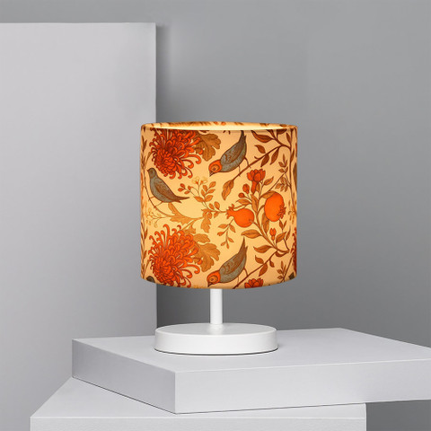 Decor City Bedside Table Lamp LED Modern Nightstand Desk Lamp with Fabric  Shade Bird Table Lamp