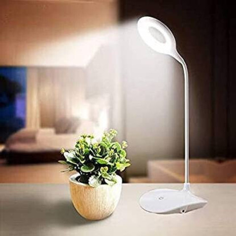 AKR Rechargeable LED Touch On/Off Switch Desk Lamp Children Eye Protection  Student Study Reading Dimmer Rechargeable Led Table Lamps USB Charging