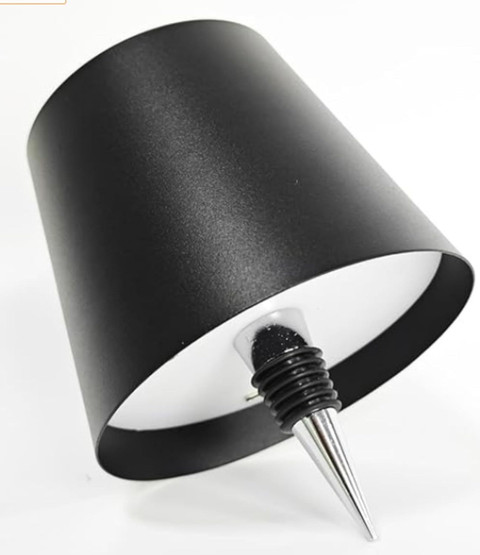 KIZJORYA Bottle Lamp, LED Wireless Wine Bottle Lamp Shade Table