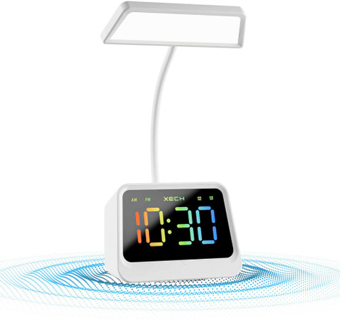 xech Alarm Clock Lamp and Pen Stand mini Speaker Rechargeable Desk