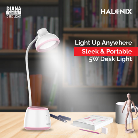 HALONIX Diana Rechargeable 5W Desk Study Lamp
