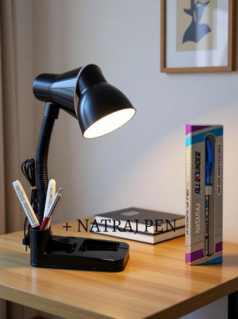 Esscage Black Table Lamp for Kids and Students (30 cm) - Image 7
