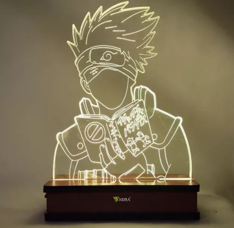 VNDRA Hatake Kakashi Zasuke Cartoon Night Light 3D Optical T