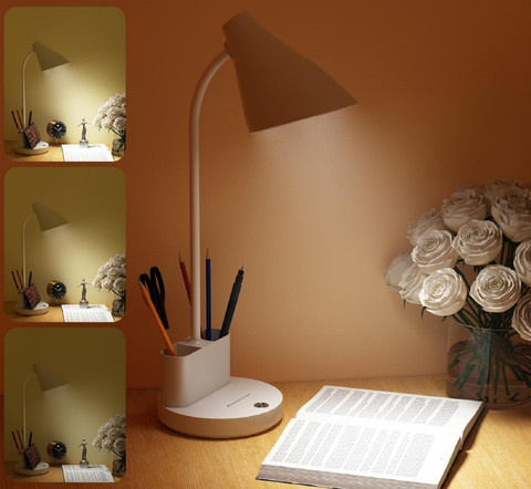AKR Powerful Rechargeable LED Table lamp Touch On/Off Switch Desk Lamp  Table Lamp