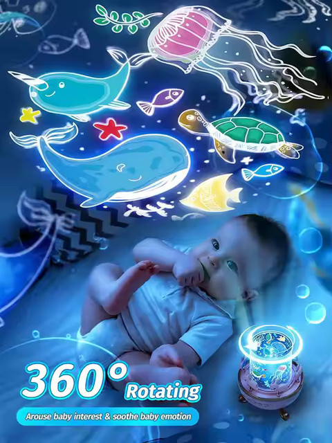 Taxzilla 72 Mode Star Light Projector Baby Night Light with Bluetooth  Remote Control Night Lamp