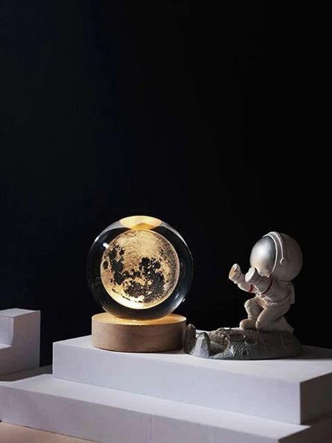 the anuja 3D Galaxy Crystal Ball,Solar System Night Light Table