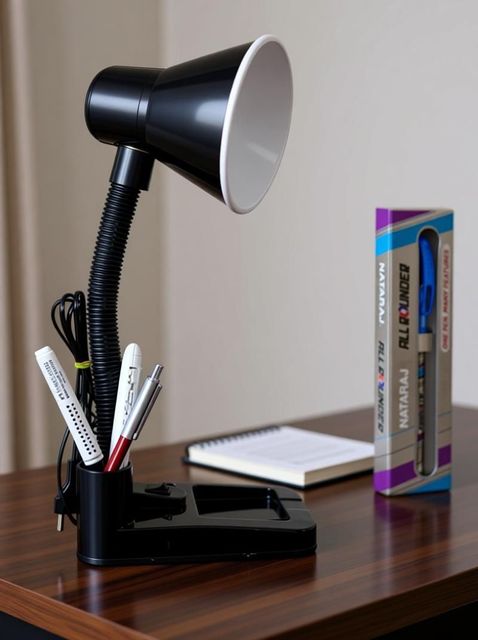 Esscage Black Table Lamp for Kids and Students (30 cm) - Image 8