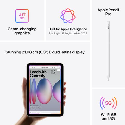 Apple iPad mini (6th Gen) 64 GB ROM 8.3 inch with Wi-Fi Only A15