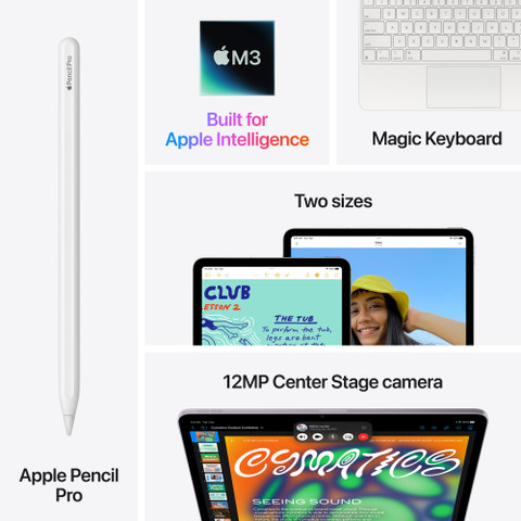 Apple 2025 iPad Air (M3) 256 GB ROM 11.0 inch with Wi-Fi+5G