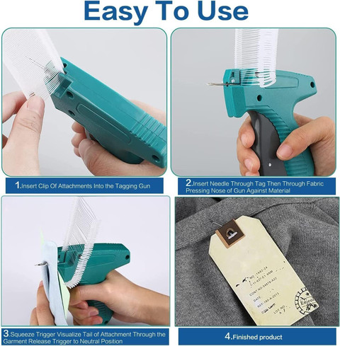 HBD Clothes Garment Price Label Tag Tagging Gun Machine with 1000 Tagging  Pin, 1 PC Taging Gun Price in India - Buy HBD Clothes Garment Price Label  Tag Tagging Gun Machine with