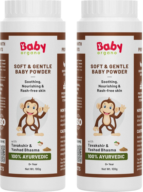 BabyOrgano Anti Bacterial Talc Free Organic Dusting Powder for Babies  Arrowroot Lavender