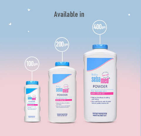 Sebamed Baby Powder| Olive Oil, Allantoin|Keeps skin fresh|absorbs