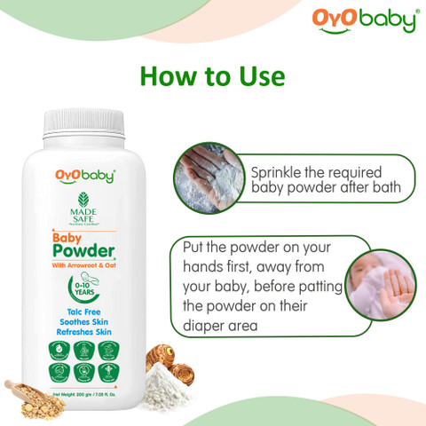 Oyo Baby Talc-Free Baby Powder For New Born Babies