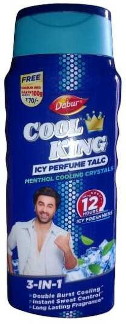 Dabur cool king icy perfume talc 2x100gm 2x100gdabur red