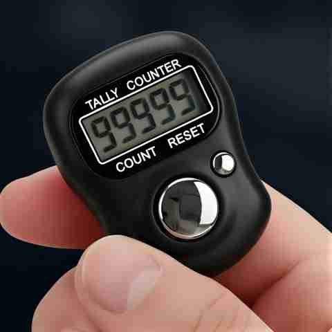 Velvora Compact Handheld Tally Counter Finger Clicker Manual Counting ...