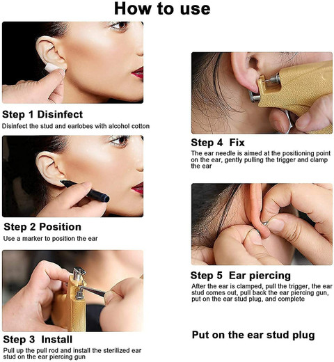 Ear Piercing Machine Nose Ring Piercing Gun Sinagar Ear Artifact