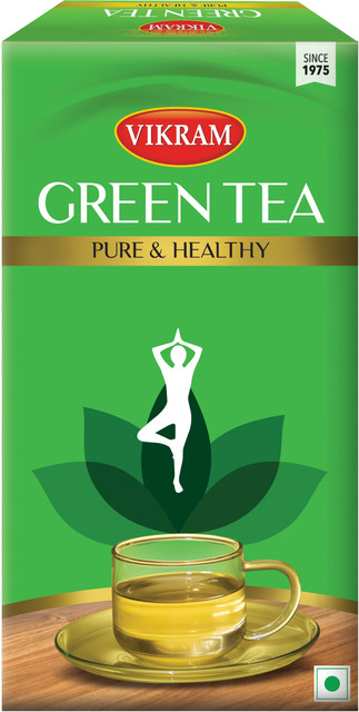 洋楽 TE: What You Represent? Vikram Green Tea | Contains Camellia Sinensis leaves (100g, Pack