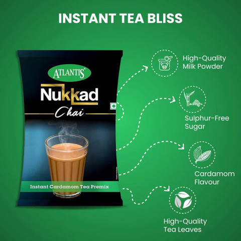 ★Milk tea★ ATLANTIS 3 in 1 Nukkad Tea Premix Milk Sugar Powder For Vending