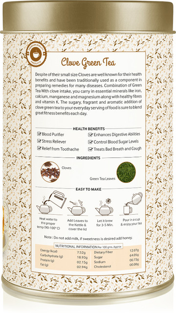 Nature's Park Clove Green Tea - Loose Leaf Blend, Premium Quality