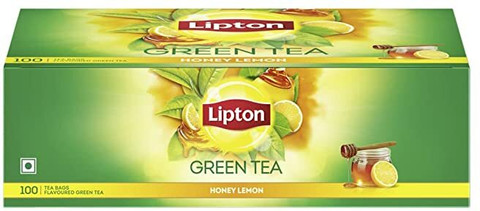 Lipton GREEN TEA HONEY LEMON 100 TEA BAGS X PACK OF Green Tea Bags Box