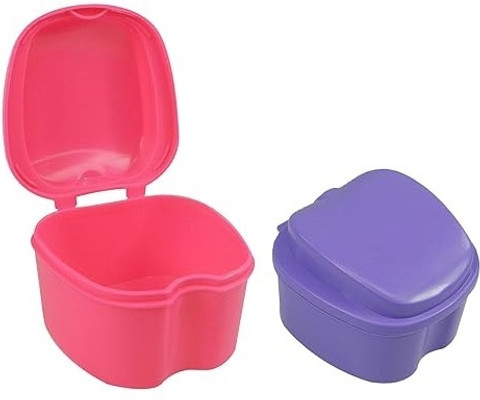 Dental Orthodontic Retainer/Aligner Case/Box/Mouth Guard And Denture Storage In Light Blue Colour Pack Of 6 - Foto 9