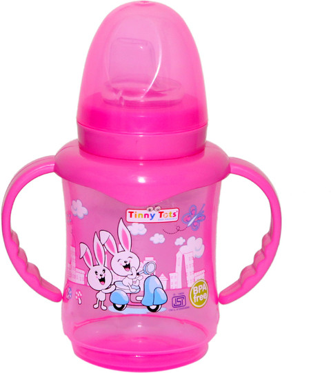 TINNY TOTS Premium Baby Feeding Silicone Spout Sipper Bottle For Water Milk  Liquids Feeder