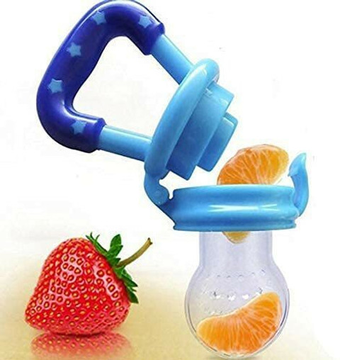 Rshopway Nipple Teething Toy Baby Fruit Feeder Pacifier Pouches Teether and  Feeder