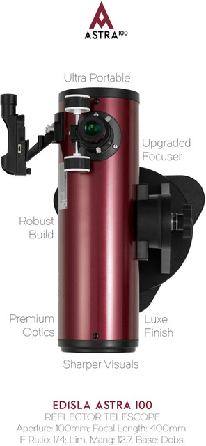 EDISLA Astra 100 Reflecting Telescope Price in India - Buy EDISLA