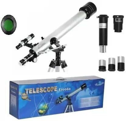 Bibox Astronomical Telescope Caliber 60 mm, Focal Length 700 mm  |Objective Lens| Refracting Telescope