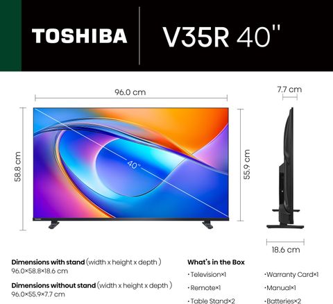 TOSHIBA 40V35RP 100 cm (40 inch) Full HD LED Smart VIDAA TV