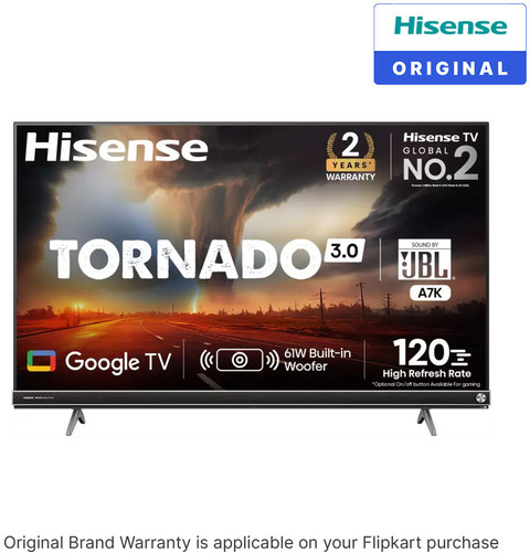 Hisense Tornado 139 cm (55 inch) Ultra HD (4K) LED Smart Google TV