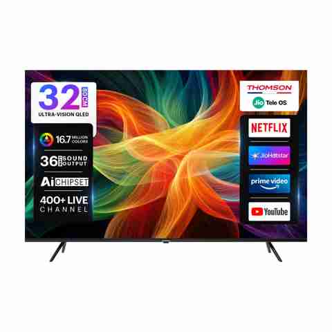 Thomson 80 cm (32 inch) QLED HD Ready Smart JioTele OS TV 2026 Edition with 36W Sound Output 2 Speaker 350 Nits Brightness 400+ free live TV channels 300+ JioGames Web Browser Sports Mode Bezel Less Design (32TJHQ002) - Image 5