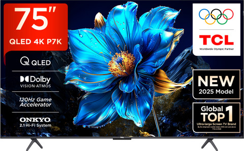TCL P7K 189 cm (75 inch) QLED Ultra HD (4K) Smart Google TV 2025