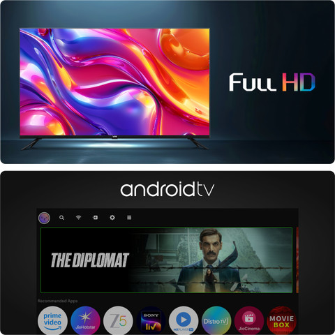 VW OptimaX Series 101 cm (40 inch) QLED Full HD Smart Android TV