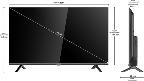 ONIDA 108 cm (43 inch) Ultra HD (4K) LED Smart Google TV Online at