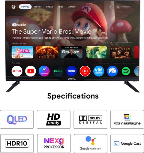 inedito + em Minas ao vivo CD2枚セット ONIDA 80 cm (32 inch) QLED HD Ready Smart Google TV with Dolby