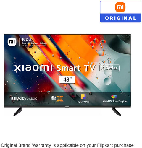 XIAOMI X Series 108 cm (43 inch) Ultra HD (4K) LED Smart Android