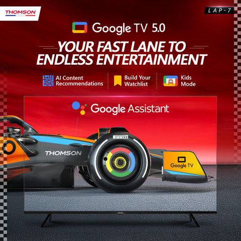 テレビ tomy Thomson NeoX 164 cm (65 inch) QLED Ultra HD (4K) Smart Google TV