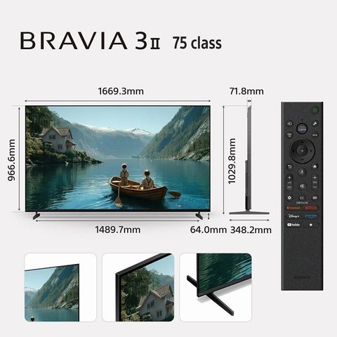 SONY BRAVIA 3 II 189 cm (75 inch) Ultra HD (4K) LED Smart Android TV ...