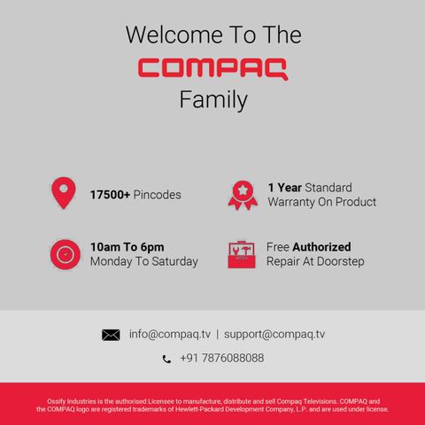 Compaq 140 cm (55 inch) Ultra HD (4K) LED Smart Android TV with 2 GB ...