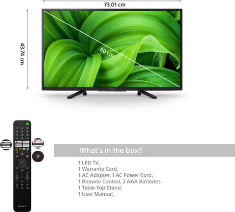 SONY Bravia 80 cm (32 inch) HD Ready 3D LED Smart Android TV