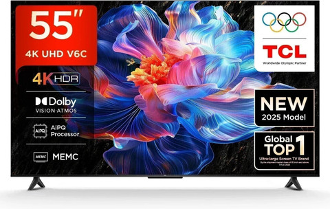 TCL 138 cm (55 inch) Ultra HD (4K) LED Smart Google TV 2025