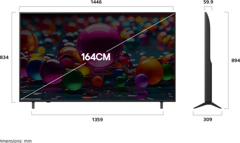 LG65型 LG65型 65 inch Class LG QNED83 MiniLED 4k Smart TV 65QNED83UPA
