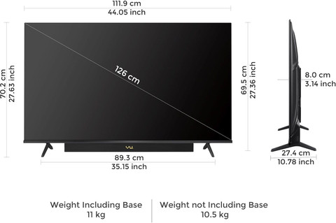 Vu 2025 Vibe DV 126 cm (50 inch) QLED Ultra HD (4K) Smart Google