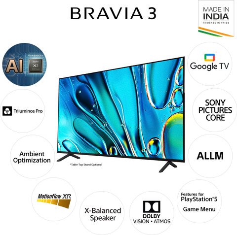 SONY BRAVIA 3 138.8 cm (55 inch) Ultra HD (4K) LED Smart Google TV