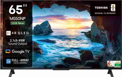 TOSHIBA 164 cm (65 inch) QLED Ultra HD (4K) Smart Google TV with
