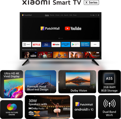 XIAOMI X Series 138 cm (55 inch) Ultra HD (4K) LED Smart Android