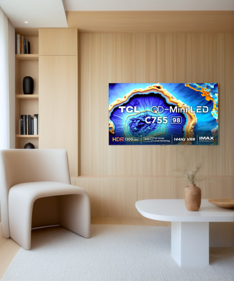 TCL C755 248 cm (98 inch) Ultra HD (4K) Mini LED Smart Google TV