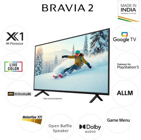 SONY Bravia 2 163.9 cm (65 inch) Ultra HD (4K) LED Smart Google TV